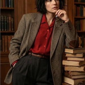 Liz Baker Red Textured Blouse Size 1XL.